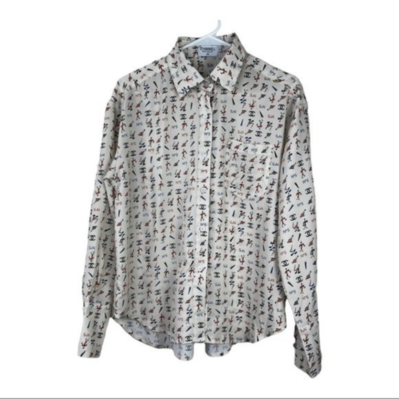 Women Top Blouse Buttons Down Later C Sz Small - Picture 3 of 12